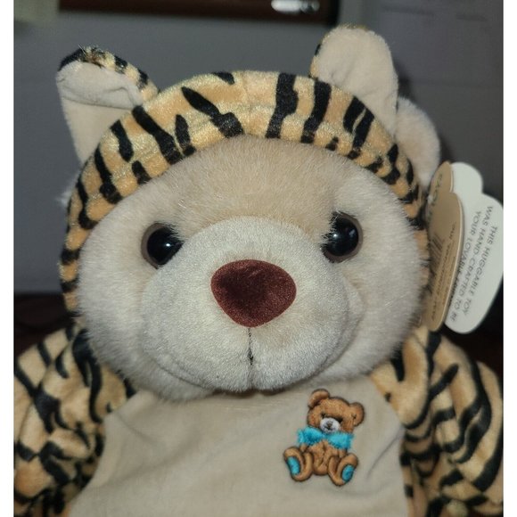 SKM Enterprise 12" Teddy Bear Plush In Tiger Costume Cute! Clean Hand Crafted - Picture 4 of 11
